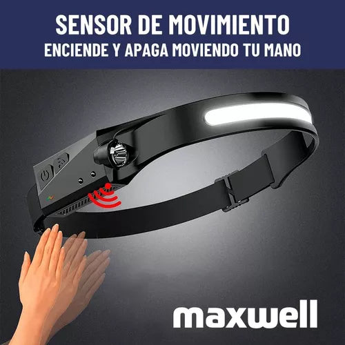 Linterna Frontal Luz Led-MAXWELL🔦